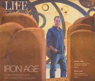 Exhibition showcases artist Tom Joyce's explorations of iron. Albuquerque Journal North, September 10, 2017